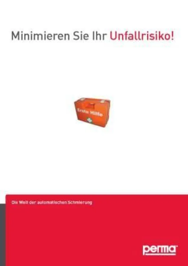 Flyer der Firma perma-tec GmbH & Co. zum Thema Arbeitssicherheit