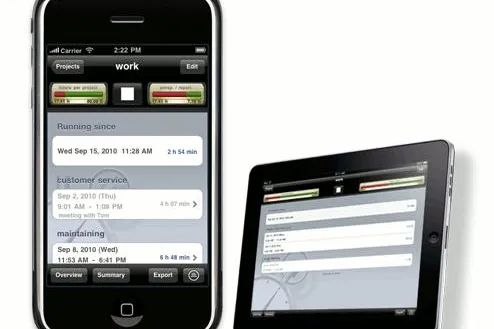 Bild: iTrack - Projektzeiten im Griff