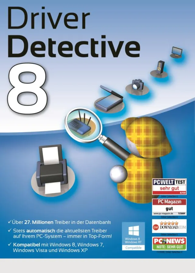 Mit Driver Detective 8 arbeiten Systeme stets mit aktuellen Treibern.