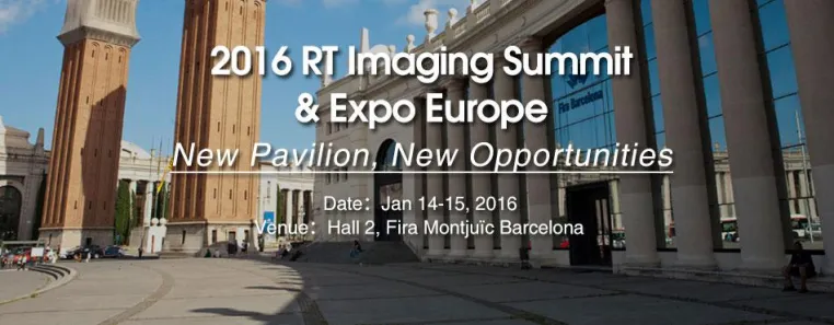 Bild: Nächste RT Imaging Summit & Expo Europe am 14. - 15. Januar 2016 im Fira Montjuïc Exhibition Centre Barcelona