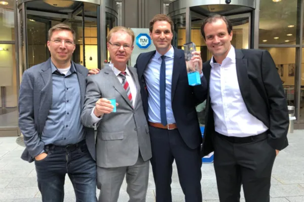 Bild: SONOTEC und IMMS belegen Platz 3 beim TÜV SÜD Innovationspreis 2019