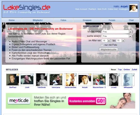 Bild: LakeSingles.de öffnet die virtuellen Tore