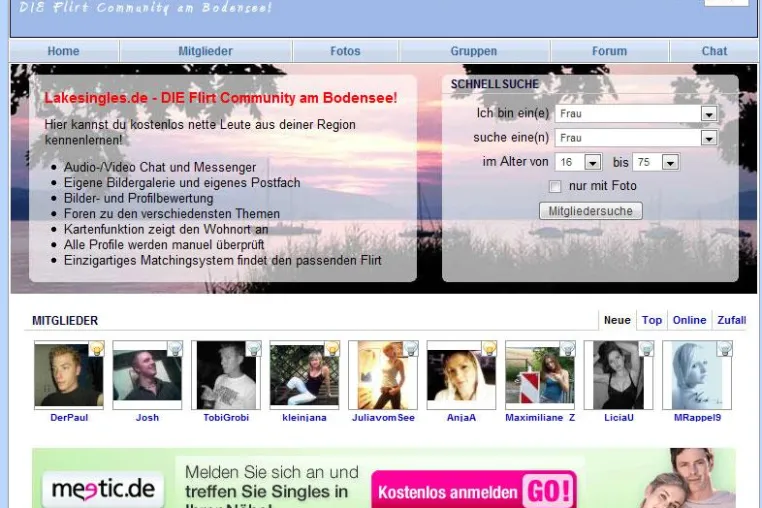 Bild: LakeSingles.de öffnet die virtuellen Tore