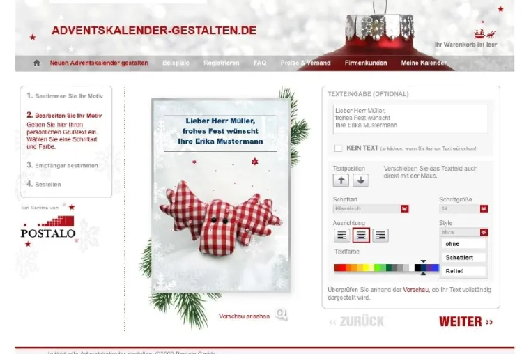 Bild: Optimiert: adventskalender-gestalten.de geht in die 2. Runde