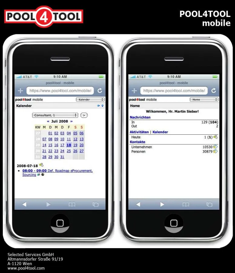 POOL4TOOL mobile wird iPhone 3G-tauglich