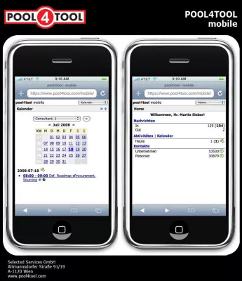 POOL4TOOL mobile ab sofort verfügbar für das Apple iPhone 3G Bild: POOL4TOOL mobile ab sofort verfügbar für das Apple iPhone 3G