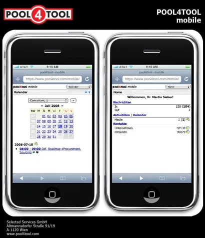 Bild: POOL4TOOL mobile ab sofort verfügbar für das Apple iPhone 3G