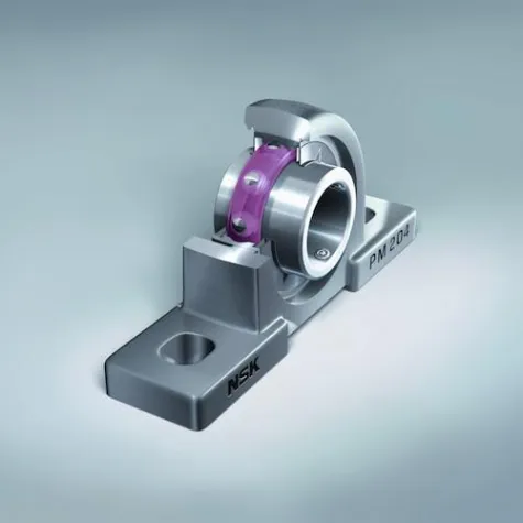 Bild: Molded Oil™-Edelstahl-Gehäuselager in einer Gemüsewaschanlage