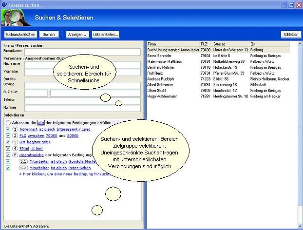 Ein professionelles Suchen- und Selektieren-Werkzeug liefert erfolgreiche Zielgruppen
