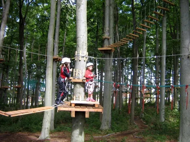 Bild: Benefiz-Wettbewerb im Kletterwald Werdau am 01. August 2010