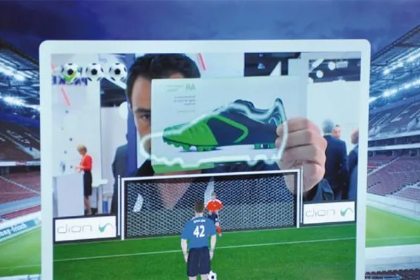 Bild: Virtuelles Elfmeterschießen - Buena la Vista interactive realisiert AR-Spiel für dion-Gruppe