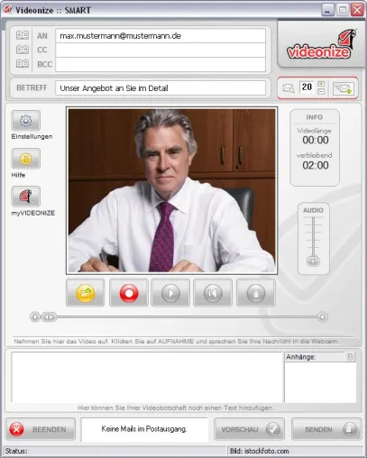 Bild: Videonize: Finanzprodukte und Dienstleistungen per Video-E-Mail bewerben
