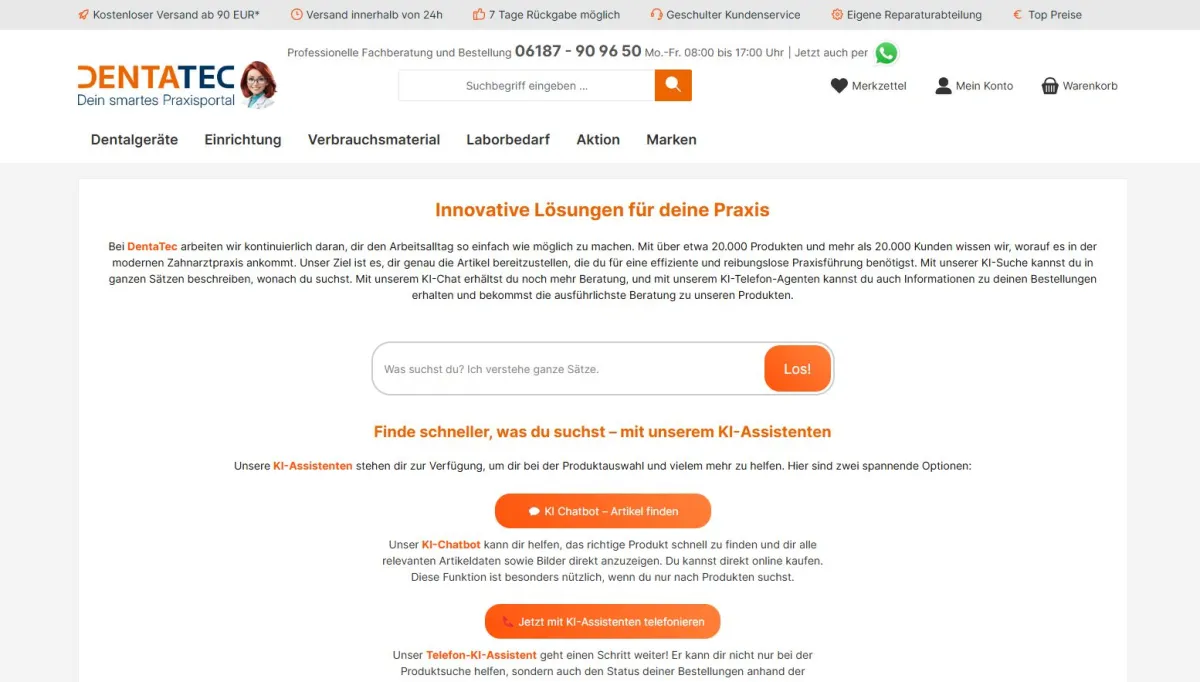 Neue KI Tools von DentaTec (© DentaTec Dental-Handel GmbH)