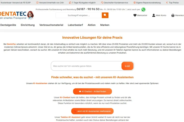 DentaTec setzt mit neuer Plattform auf Innovation und Wachstum Bild: DentaTec setzt mit neuer Plattform auf Innovation und Wachstum