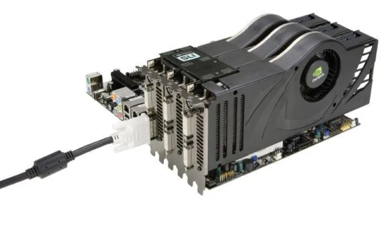 NVIDIA macht's möglich: Extreme Gaming mit drei Grafikkarten Bild: NVIDIA macht's möglich: Extreme Gaming mit drei Grafikkarten