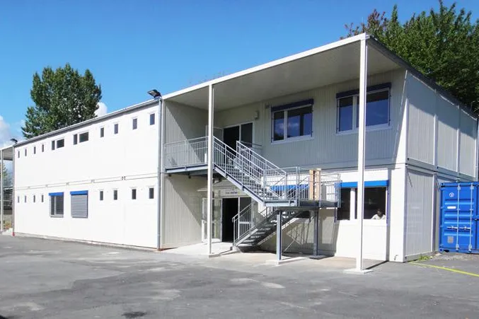 Bild: Kinderbetreuung der Europäischen Schule Frankfurt wächst mit Modulgebäuden von Heinkel Modulbau