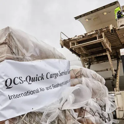 Bild: Pünktlich zum Ferienbeginn bietet Quick-Cargo-Service einen Übergepäck-Service am Stuttgarter Flughafen