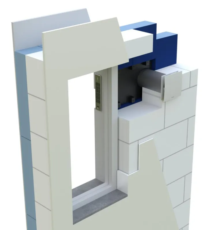 Effizientes Einzelraum-Lüftungsgerät für den Einbau in die Außenwand von der Vallox GmbH