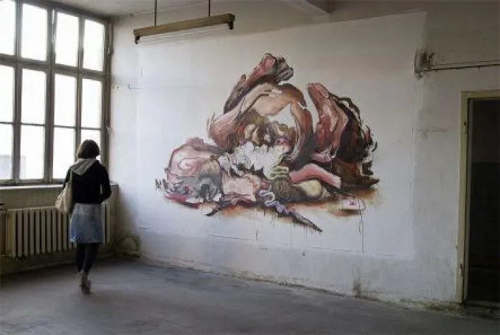 Bild: 60 Künstler bringen Schliff in altes hallesches Gemäuer