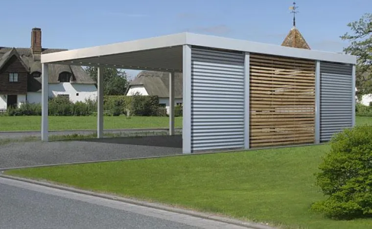 Bild: Schön und praktisch – der Designo-Carport