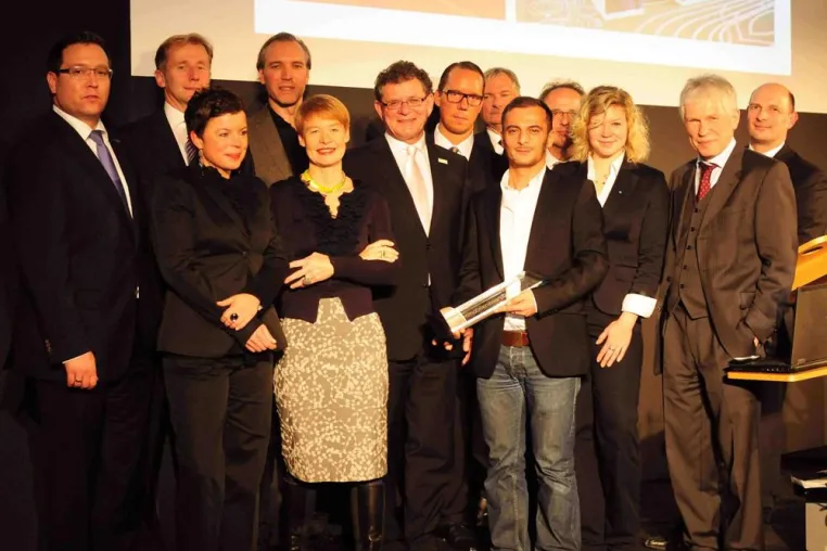 Bild: immobilienawardberlin 2011 für das "nhow" Musik- und Lifestylehotel