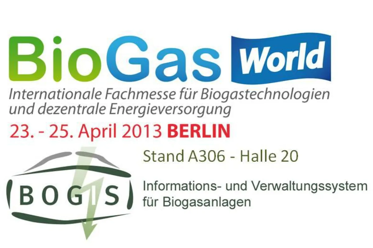 BioGas World 2013 - BOGIS Software für Biogasanlagen
