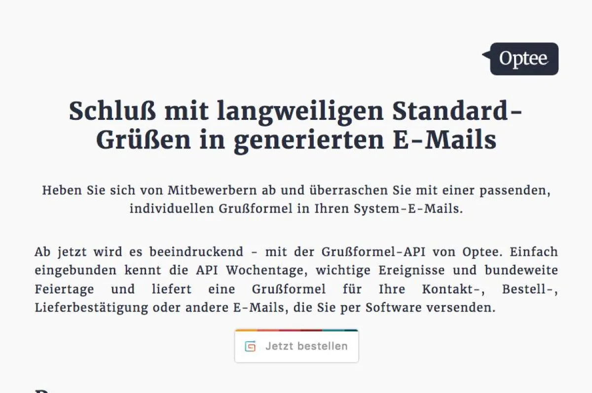 Digitale Grußformel