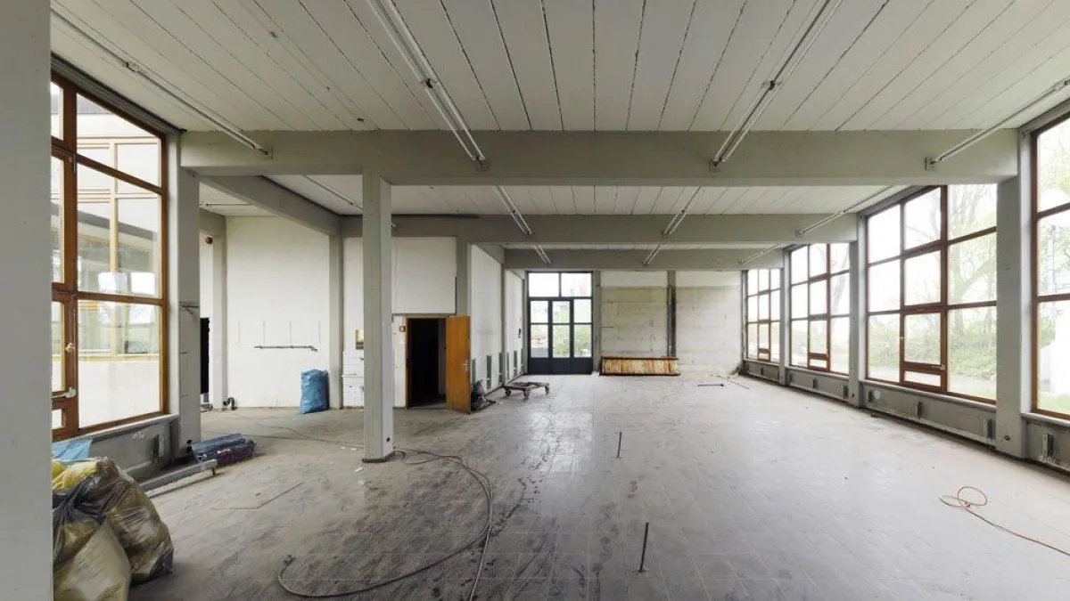 Sanierungsarbeiten an der HfG Ulm (Foto: Hans Engels)