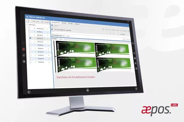 Bild: aepos.Label - Die neue Workflowlösung für den Etikettendruck ist da