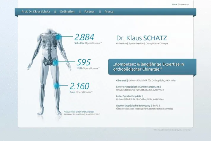 Bild: Dr. Schatz setzt auf neue Website von Lisa + Giorgio