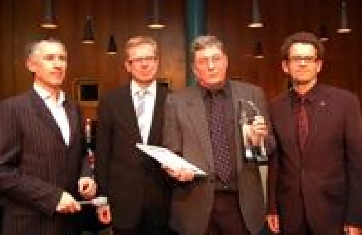 vlnr: Wolf Lieser, Direktor Digital Art Museum Berlin, Hans-Christian Semmler, Haupt Pharma AG, Norman T. White, [ddaa] Preisträger 2008, Tom Malessa, d.velop AG