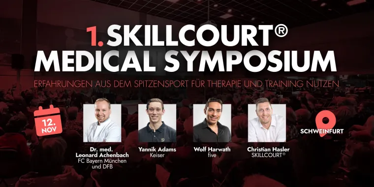 Lehren aus dem Spitzensport: Übertragung in die Praxis – 1. SKILLCOURT® Medical Symposium in Schweinfurt Bild: Lehren aus dem Spitzensport: Übertragung in die Praxis – 1. SKILLCOURT® Medical Symposium in Schweinfurt