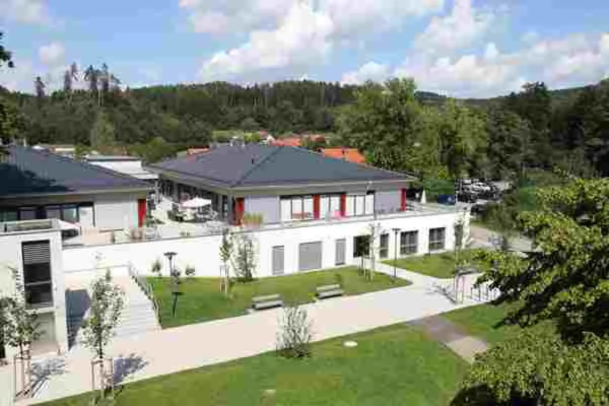 Das neue Gebäude des Förder- und Betreuungsbereichs (FuB) der St. Gallus-Hilfe in Rosenharz