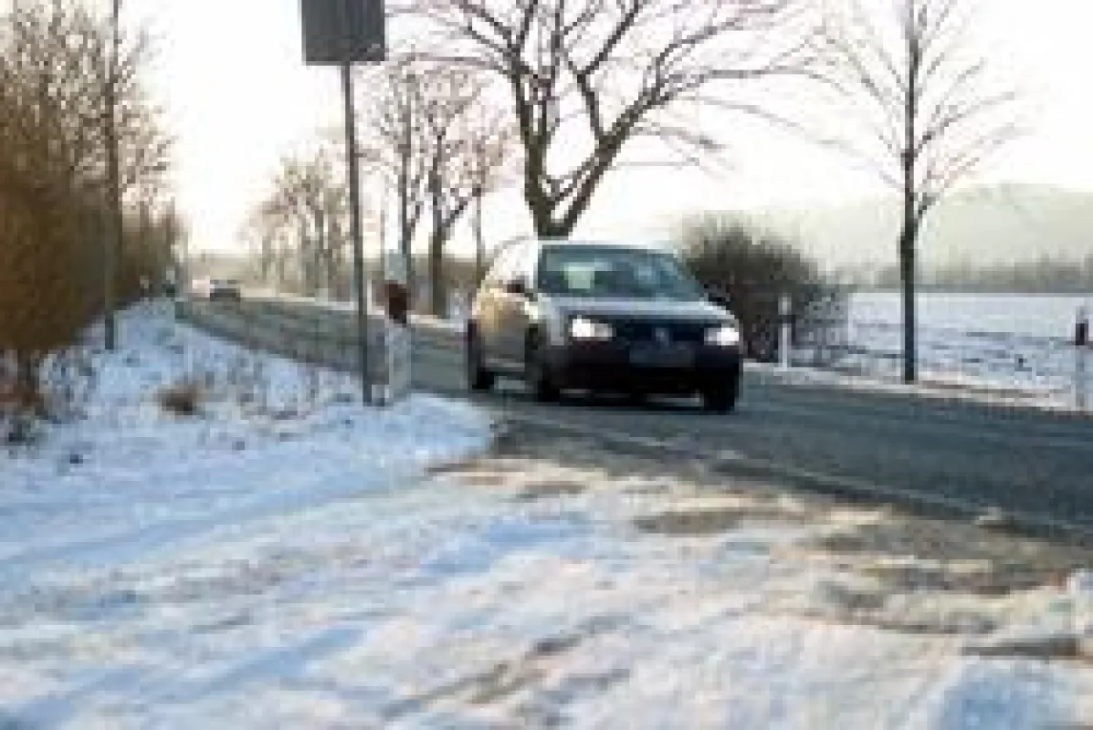 Fahrt in den Winterurlaub