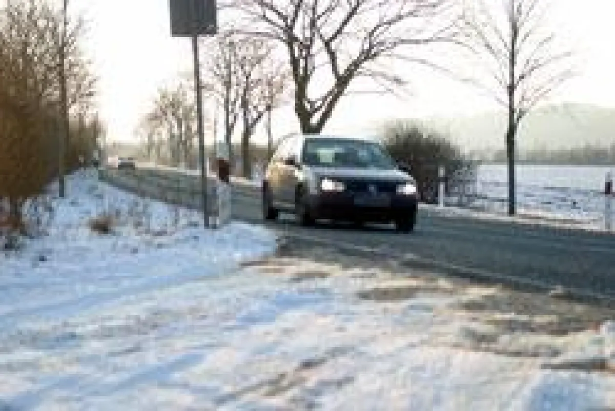 Fahrt in den Winterurlaub