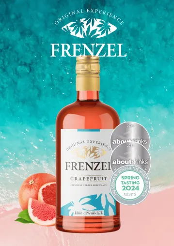 Likör FRENZEL Grapefruit ab sofort in den ersten vier EDEKA-Märkten erhältlich Bild: Likör FRENZEL Grapefruit ab sofort in den ersten vier EDEKA-Märkten erhältlich