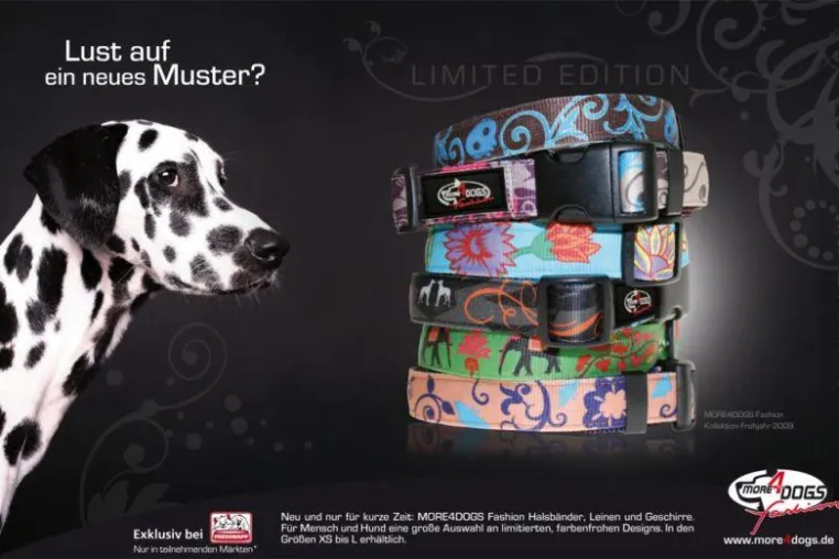 Fashion für Hunde - Fressnapf-Eigenmarke More4Dogs bringt Designer-Kollektion für Hunde auf den Markt Bild: Fashion für Hunde - Fressnapf-Eigenmarke More4Dogs bringt Designer-Kollektion für Hunde auf den Markt
