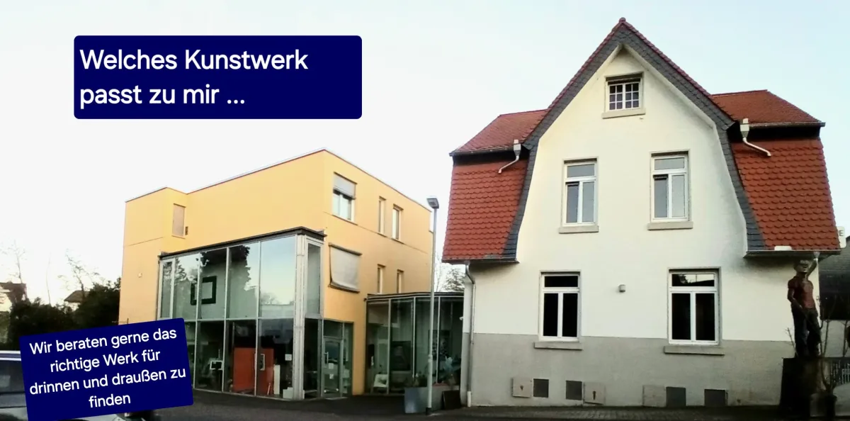 Galerie Elzenheimer, Stammhaus mit Skulpturengarten in 65824 Schwalbach, Wiesenweg 12 (© Galerie Elzenheimer, Petzer Elzenheimer)