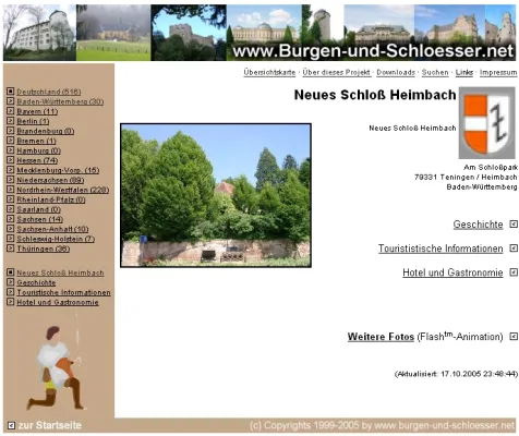 Bild: Burgen-und-Schloesser.net: Diese Wissens-Homepage atmet pure Geschichte
