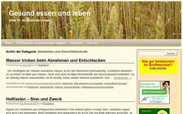 Bild: Gesunde Ernährung bei Allergie
