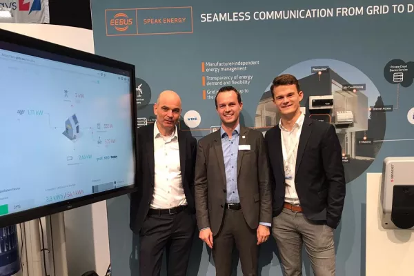 Bild: Die EEBUS-Partner präsentieren Smart Meter Gateway Integration