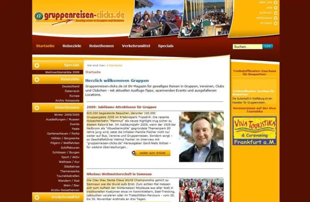 Bild: 2000 Heimkinder im Bus 2009 zum Erlebnispark Tripsdrill - gruppenreisen-clicks.de-Interview mit Helmut Fischer