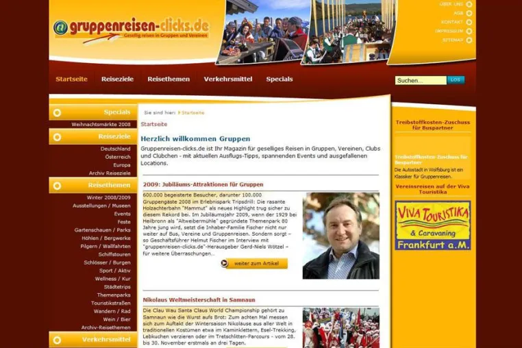 Bild: 2000 Heimkinder im Bus 2009 zum Erlebnispark Tripsdrill - gruppenreisen-clicks.de-Interview mit Helmut Fischer
