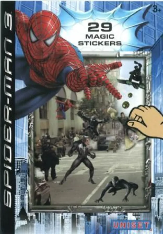 UNISET Magic Stickers: Spidermans Abenteuer auf originalem Filmkulissen-Hintergrund erleben
