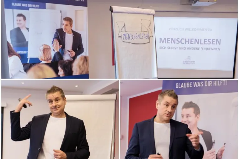 „Menschenleser“ bei „Aufgeweckt“ Unternehmerinnen Netzwerk Wetterau e. V. Bild: „Menschenleser“ bei „Aufgeweckt“ Unternehmerinnen Netzwerk Wetterau e. V.