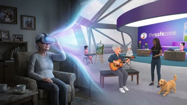 Bild: SafeZone e.V.: VITA schafft VR-Begegnungsräume gegen Einsamkeit, gefördert von der Fernsehlotterie