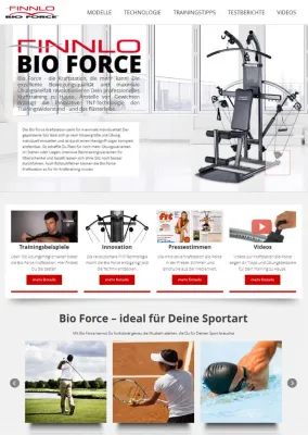 Bild: Das Bio Force Infoportal: alles über die Kraftstation, die mehr kann
