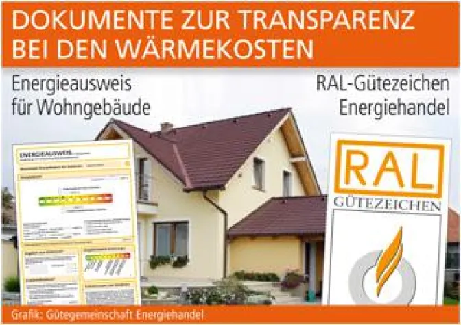 Bild: Energieausweis und RAL-Gütezeichen