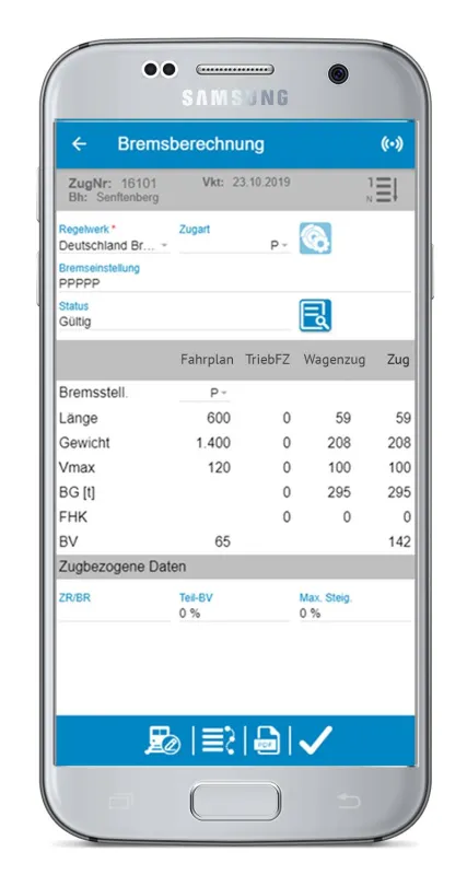 zedas®cargo App Train Check