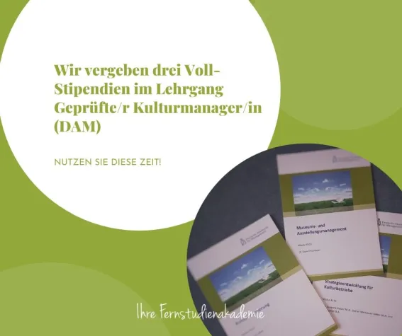Drei Vollstipendien im Kulturmanagement zu gewinnen Bild: Drei Vollstipendien im Kulturmanagement zu gewinnen